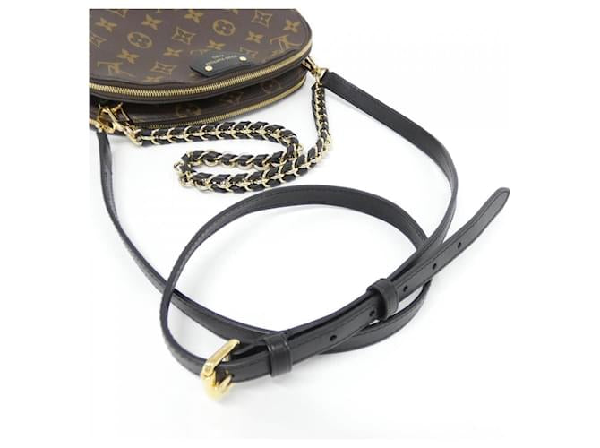 Louis Vuitton Monogram Bee Alma Chain Shoulder Bag Brown Cloth